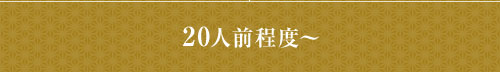 20人前程度～